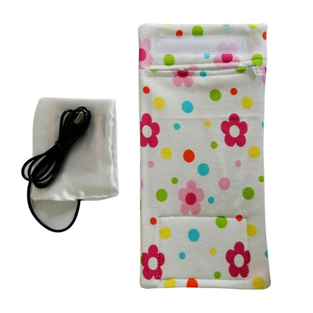 USB Charging Thermos Bag Keep Baby Milk or Water Warm Used in Home Outside