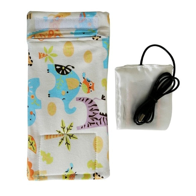 USB Charging Thermos Bag Keep Baby Milk or Water Warm Used in Home Outside