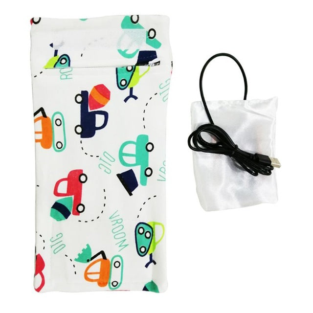 USB Charging Thermos Bag Keep Baby Milk or Water Warm Used in Home Outside